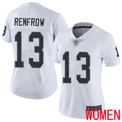 Oakland Raiders Limited White Women Hunter Renfrow Road Jersey NFL Football #13 Vapor Untouchable Jersey->women nfl jersey->Women Jersey